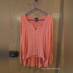 RXB Orange lady tunic top